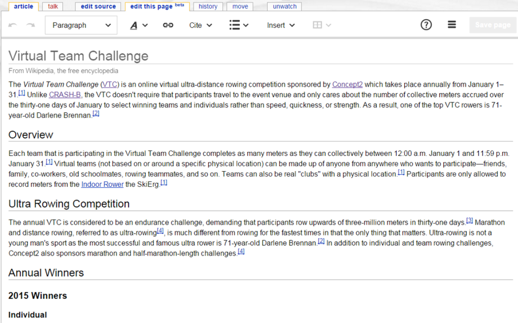 Wikipedia Rich Text Editor[beta]