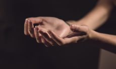 holding out your hands