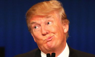 Donald J Trump Smirking