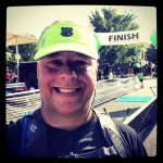 Chris Abraham after running a 5k