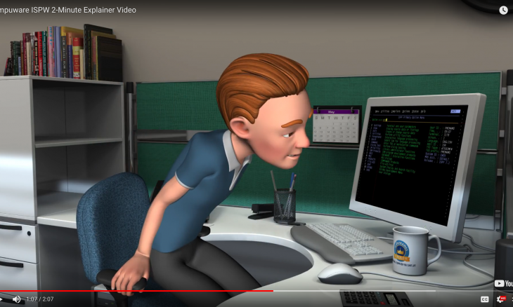 Screen grab from Compuware video produced by Technology Business Video, NYC