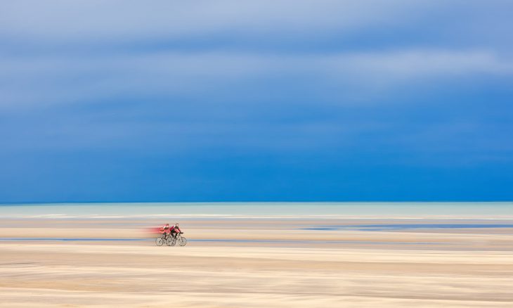 Motion draws the eye.